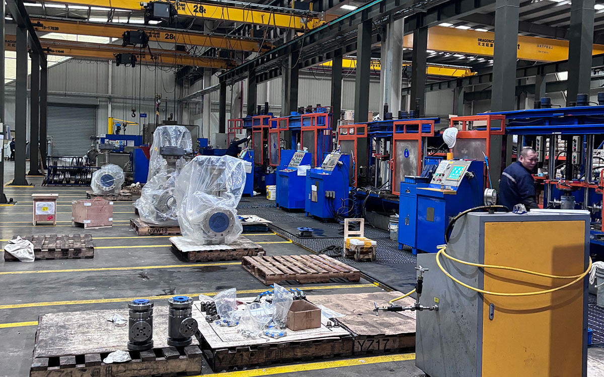 Flange in workshop